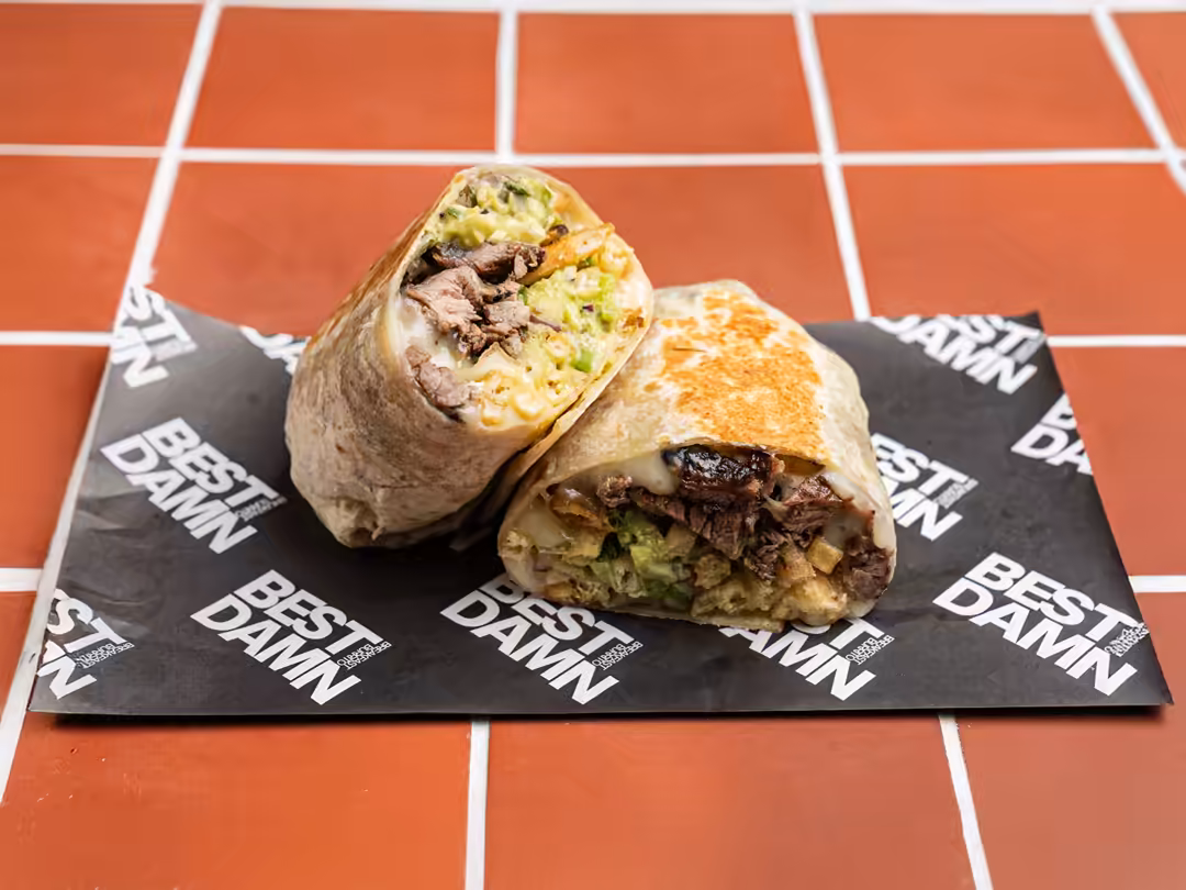 Cali breakfast burrito